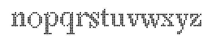 LouvettePixel Light Font LOWERCASE