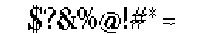 LouvettePixel Regular Font OTHER CHARS