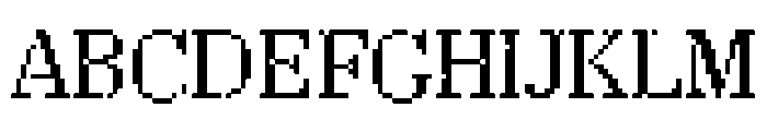 LouvettePixel Regular Font UPPERCASE
