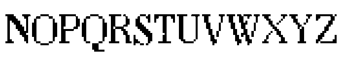 LouvettePixel Regular Font UPPERCASE