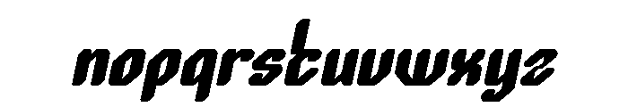 LOGIC MACHINE Bold Italic Font LOWERCASE