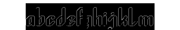 LOGIC MACHINE-Hollow-Inverse FONT