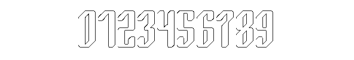 LOGIC MACHINE-Hollow Font OTHER CHARS