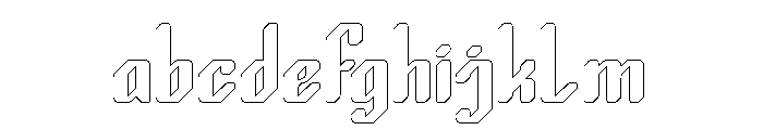 LOGIC MACHINE-Hollow FONT