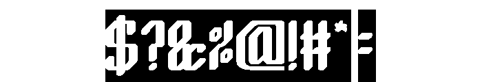 LOGIC MACHINE-Inverse Font OTHER CHARS
