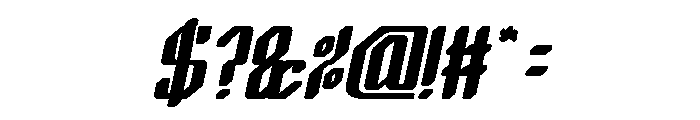 LOGIC MACHINE Italic Font OTHER CHARS