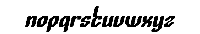 LOGIC MACHINE Italic Font LOWERCASE
