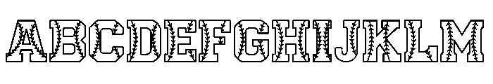 LOKEYDESIGNBaseball Font UPPERCASE