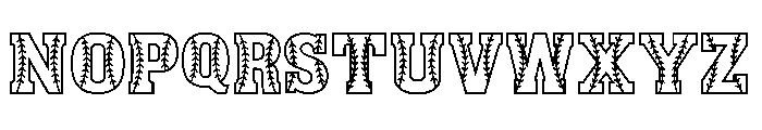LOKEYDESIGNBaseball Font UPPERCASE