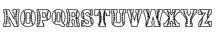 LOKEYDESIGNBaseball Font LOWERCASE