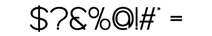 LORTHEN Thin Font OTHER CHARS