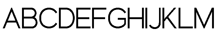 LORTHEN Thin Font UPPERCASE