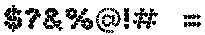 LOVE A LOT Font OTHER CHARS