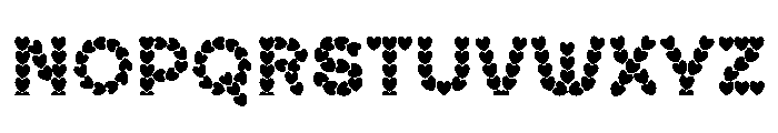 LOVE A LOT Font UPPERCASE