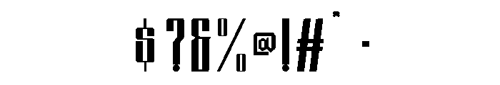 LoanzoRegular Font OTHER CHARS
