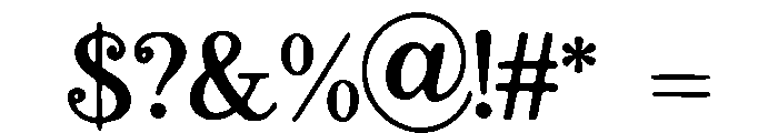 Lobster_Roll Font OTHER CHARS