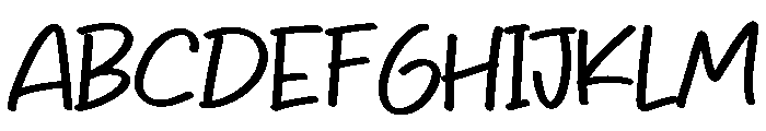 Lobter Enak Font UPPERCASE