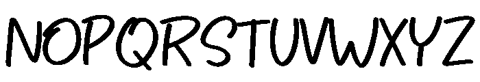 Lobter Enak Font UPPERCASE