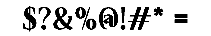 Locanara Regular Font OTHER CHARS
