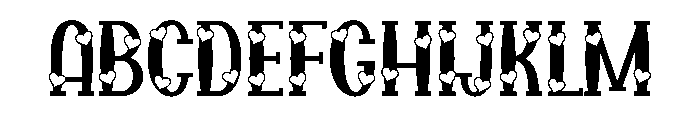 Locely Of Loves Regular Font UPPERCASE