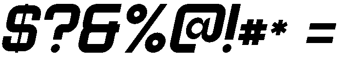Locky Italic Font OTHER CHARS