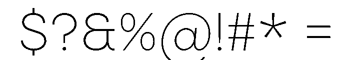 Logotika Extra Light Font OTHER CHARS