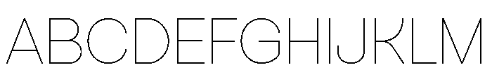 Logotika Thin Font UPPERCASE