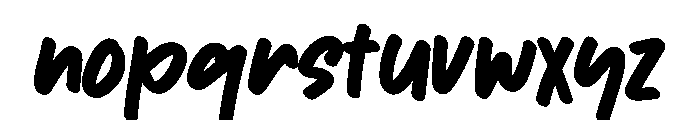 Loky Font LOWERCASE