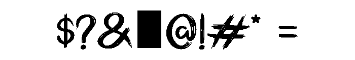 Lolita Brush Regular Font OTHER CHARS