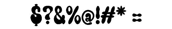 LolliPop Candy Groovy Font OTHER CHARS