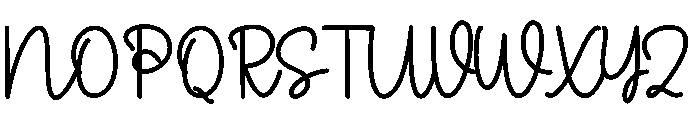 Lomon Juice Font UPPERCASE