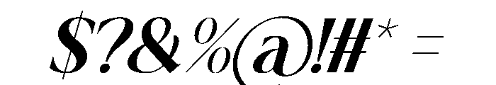 Lonely Monday Italic Font OTHER CHARS