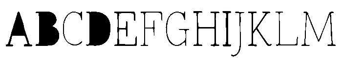 Lonely Moon VP Imagined Font UPPERCASE