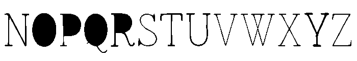 Lonely Moon VP Imagined Font UPPERCASE