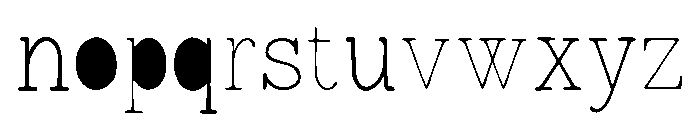Lonely Moon VP Imagined Font LOWERCASE