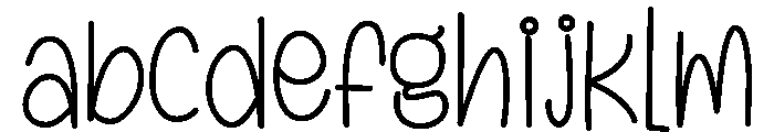 Lonely Person Single Line FONT