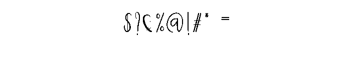 Lonelytime Font OTHER CHARS
