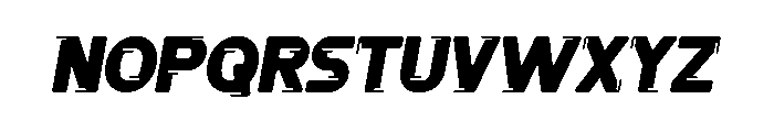 LongSlide Font LOWERCASE
