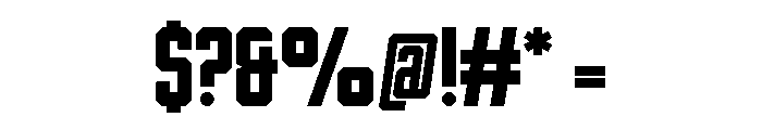 Longhorn Regular Font OTHER CHARS