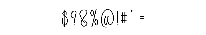 Longhorn Font OTHER CHARS