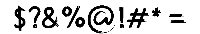 Longshot Font OTHER CHARS
