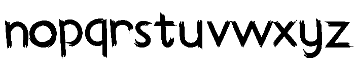 Longshot Font LOWERCASE