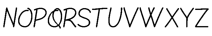 Lonthe Script Regular Font UPPERCASE