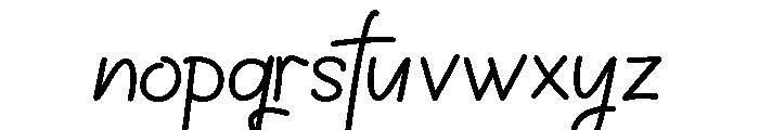 Lonthe Script Regular Font LOWERCASE