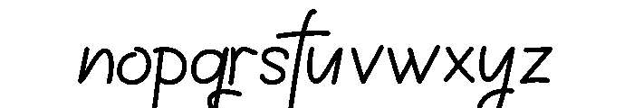 LontheScript-Regular Font LOWERCASE