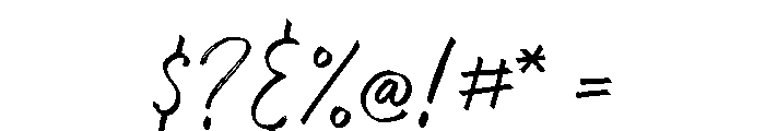 Looms Regular Font OTHER CHARS