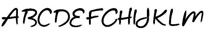 Loopbrush Font UPPERCASE