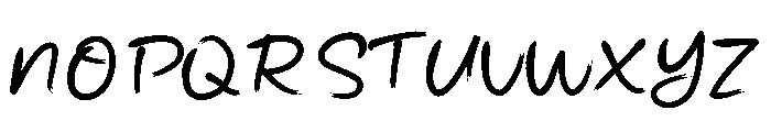 Loopbrush Font UPPERCASE
