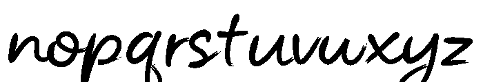Loopbrush Font LOWERCASE
