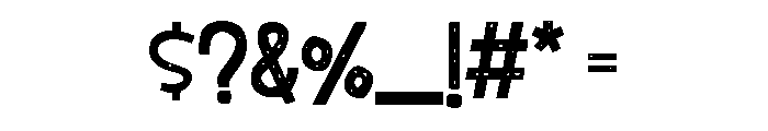 Loopy Doodle Solid Font OTHER CHARS